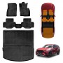 3D Floor Mats Boot Liner Set for Mazda CX-70 CX70 2024-Onwards All Weather Heavy Duty Cargo Car Trunk Luggage Tray