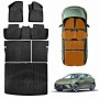 Floor Mats Boot Liner Set for MG MG4 2023-Onwards All Weather Heavy Duty Cargo Kick Mats Back Seat Protector Cover