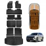 3D Floor Mats Boot Liners Set for MG QS 2025-Onwards All Weather Heavy Duty Cargo Kick Mats Back Seat Protector Cover