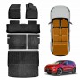 3D Floor Mats Boot Liner Set for MG MGS5 EV 2025-Onwards All Weather Heavy Duty Cargo Kick Mats Back Seat Protector Cover