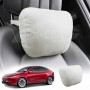 White Headrest Pillow for Tesla Model Y Juniper 2025-Onwards Car Seat Neck Support Cushion Accessories