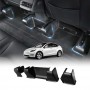 Tesla Model Y 2022-2025 Rear Under Seat Slide Rail Track Guards Pad Cover Protector Anti-Kick Corner Protection