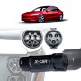 Tesla Model 3 Highland 2023-2025 EV Charger Connector Type 1 to Type 2 Adapter SAE J-1772 to IEC62196 32A 250V AC IP54