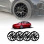 Tesla Model 3 Highland 2023-2025 Wheel Protector Cover Caps 18 Inch Rim Hubcap Hub Cap Matt Black Set of 4