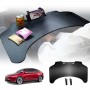Foldable Table Tray for Tesla Model Y Juniper 2025-Onwards Carbon Fibre Style Workstation Desk Interior Accessories