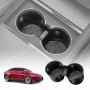 Cup Holder Insert for Tesla Model Y Juniper 2025-Onwards Centre Console Rubber Interior Accessories