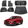 Floor Mat Boot Liner Back Seat Protector for Mazda CX5 CX-5 2022-2025 Heavy Duty Cargo Car Trunk Kick Mats Cover