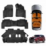 3D Floor Mats for Nissan Patrol 2012-2024 Y62 Series Heavy Duty All Weather Car Mats Carpet Liner Set