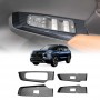 Power Window Control Switch Panel Trim Decor Cover Protector for Mitsubishi Outlander 2021-2025 Carbon Fibre Style