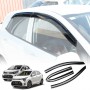Premium Weathershields for Kia Picanto 2017-2025 Car Weather Shields Wind Deflectors Window Sun Visor 4-Piece Set