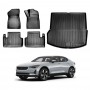 3D Floor Mats Boot Liner for Polestar 2 2021-2025 All Weather Heavy Duty Cargo Car Trunk Luggage Tray