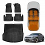 3D Floor Mats Boot Liner for Polestar 2 2021-Onwards All Weather Heavy Duty Cargo Car Trunk Luggage Tray
