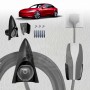 Rocket Style Charger Holder for Tesla Model Y L 6-Seat 2026-Onwards Charging Cable Organizer Wall Mount Adapter Connector with Chassis Bracket