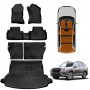 Floor Mats Boot Liner Set for Subaru Forester 2018-2024 All Weather Heavy Duty Cargo Kick Mats Back Seat Protector Cover
