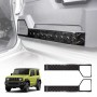 Anti Kick Car Door Panel For Suzuki Jimny 3-Door 2018-2025 Steel Protective Side Edge Protector Cover Guard Carbon Fibre Style