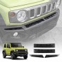 Front Bumper Guard Trims for Suzuki Jimny 3-Door 2018-Onwards Stainless Steel Scratch Protection Exterior Accessory Black