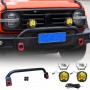 Front Nudge Bar with 2x LED Pod Spotlight for GWM Tank 300 Tank300 2023-Onwards Off-Road Bullbar Front Bumper Driving light