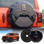 Spare Wheel Cover with Fake Tyre for GWM Tank 300 2023-Onwards Tire Protective case Exterior Modification Accessories Glossy Black