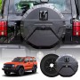 Spare Wheel Cover with Fake Tyre for GWM Tank 300 2023-Onwards Tire Protective case Exterior Modification Accessories Matt Black 