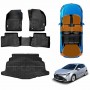 3D Floor Mats Boot Liner for Toyota Corolla Hatchback ZR Hybrid 2018-2025 All Weather Heavy Duty Cargo Car Trunk Luggage Tray
