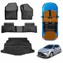 3D Floor Mats Boot Liner for Toyota Corolla Hatchback ZR Hybrid 2018-Onwards All Weather Heavy Duty Cargo Car Trunk Luggage Tray