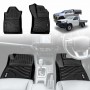 3D Front Floor Mats for Toyota Hilux Auto Single / Extra Cab 2016-2025 All-Weather Heavy Duty Car Liners