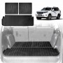 Boot Liners for Toyota Prado 150 Series 7 Seats 2009-2024 All Weather Heavy Duty Cargo Trunk Mat Luggage Tray Car Accessories 3 Pcs Set