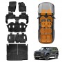 Floor Mats Boot Liner Set for Toyota Prado 250 Series 7-Seater 2024-Onwards All Weather Heavy Duty Cargo Kick Mats Back Seat Protector Cover