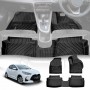 3D Floor Mats for Toyota Yaris Hatch 2020-Onwards Heavy Duty All Weather Car Mats Carpet Liner Set