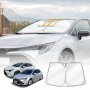 WindScreen Sun Shade for Toyota Corolla Hatch Sedan 2018-2025 Blocks UV Rays Foldable Custom Wind Screen Sun Visor Protector
