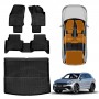 3D Floor Mats Boot Liner for Volkswagen VW Tiguan 2016-2024 All Weather Heavy Duty Cargo Car Trunk Luggage Tray