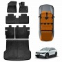 Floor Mats Boot Liner Set for Zeekr 7X 2025-Onwards All Weather Heavy Duty Car Trunk Cargo Kick Back Seat Protector Cover
